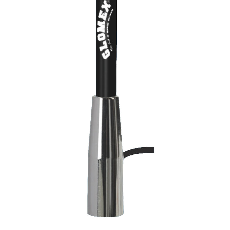 Glomex 5' Black 3dB VHF Antenna With Chrome Ferrule image number 2