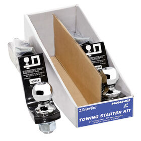 Draw-Tite Trailer Hitch Ball Mount Starter Kit, Fits 2 Inch Square Receiver, 4 Inch Drop, 7,500 lbs. Capacity