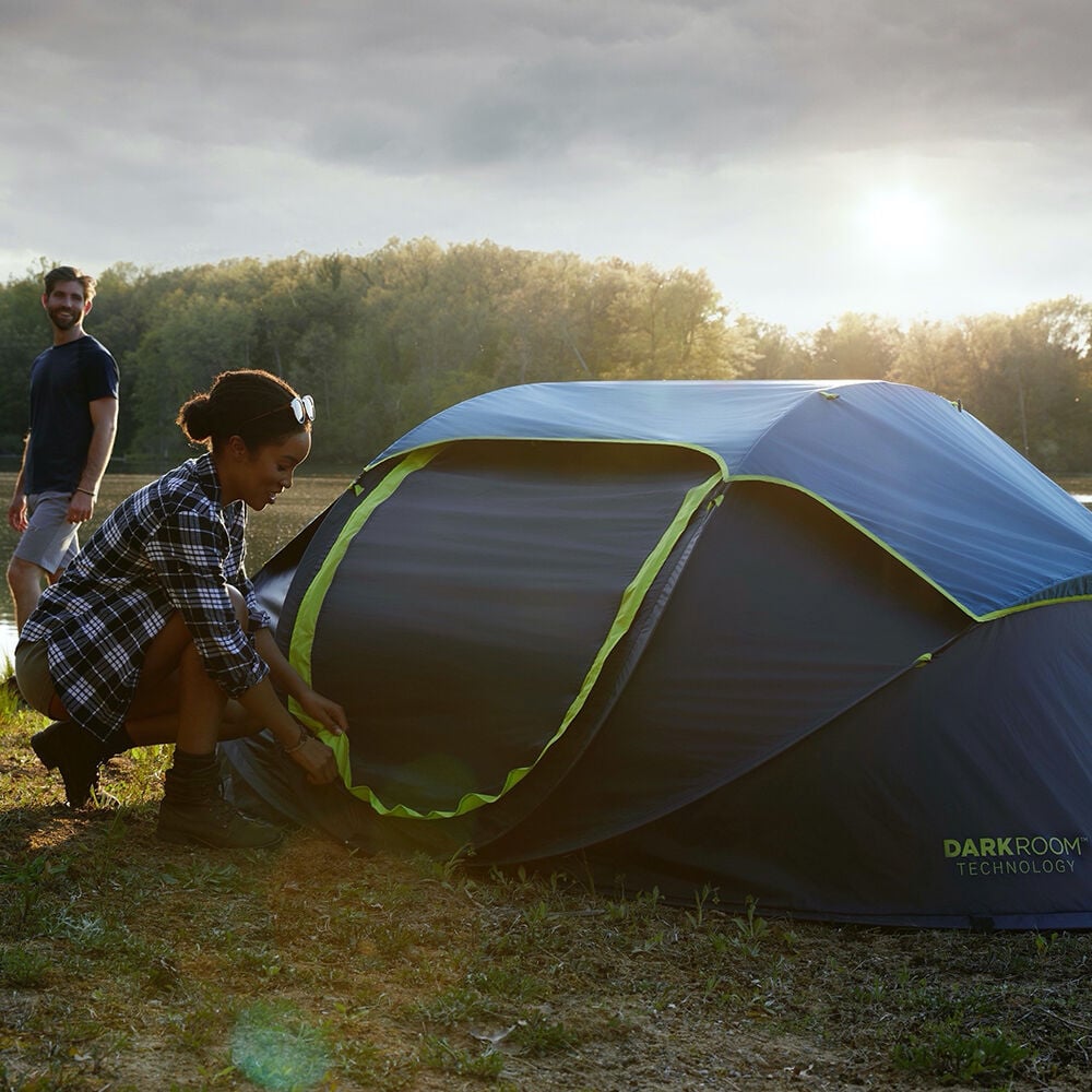 Coleman 4-Person Pop-Up Tent with Dark Room Technology