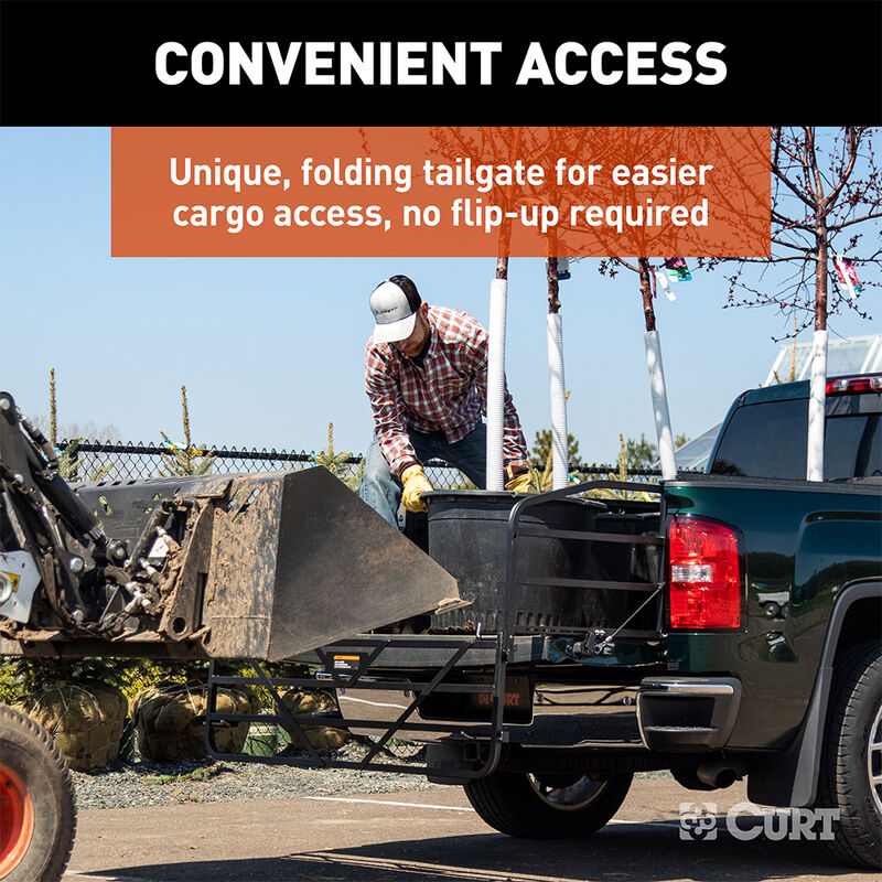 CURT 18325 Universal Truck Bed Extender with Fold Down Tailgate image number 7