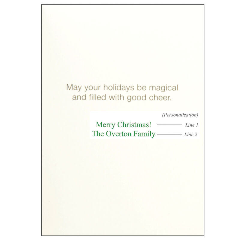 Personalized Christmas Tree Rope Christmas Cards image number 2