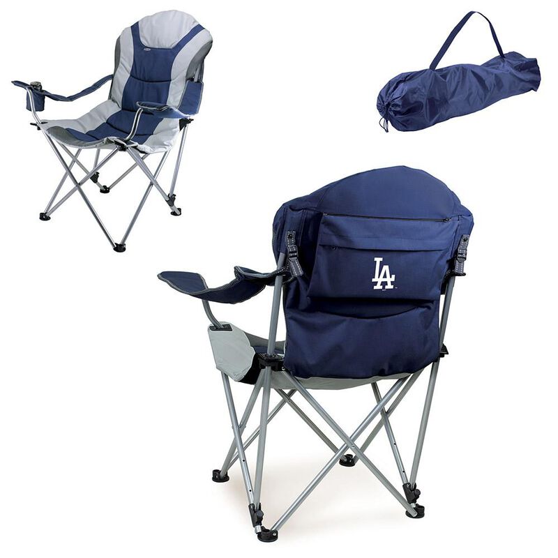 LA Dodgers Reclining Camp Chair, Navy image number 2