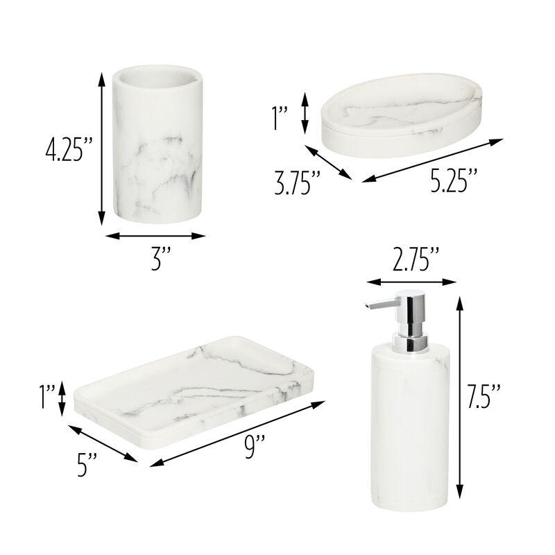 Honey Can Do 4-Piece Bathroom Accessories Set image number 4
