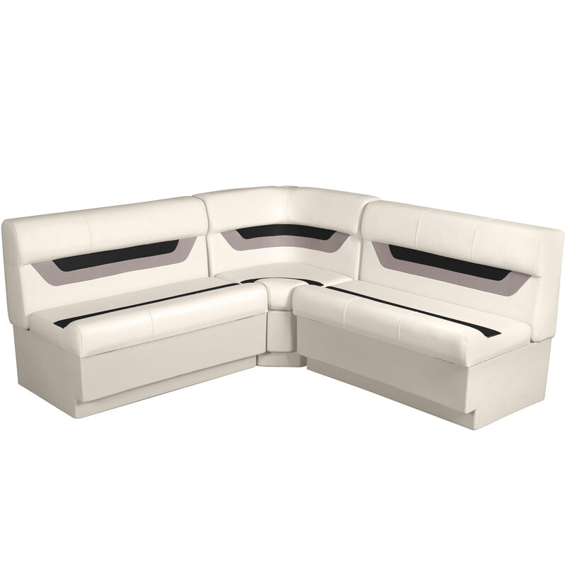 Designer Pontoon Furniture - 61" Rear Wraparound Package, Platinum/Black/Mocha image number 1