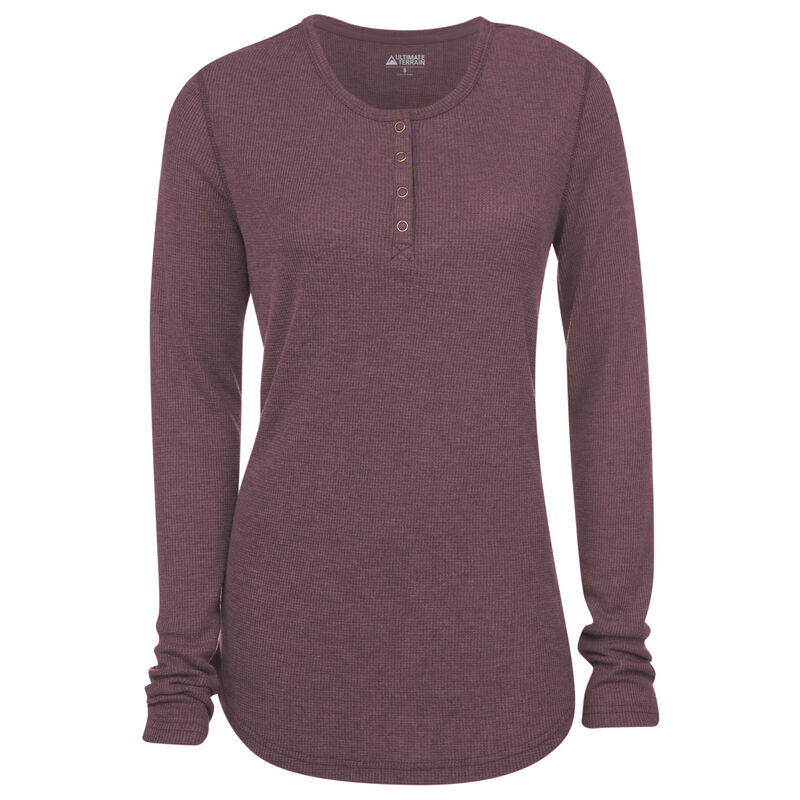 Ultimate Terrain Women's Essential Waffle-Knit Henley image number 13