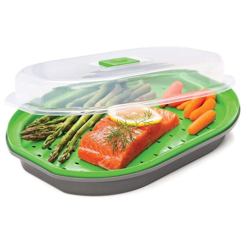 Prep Solutions Microwave Fish/Veggie Steamer image number 1