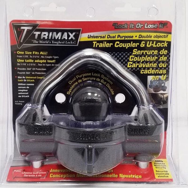 Trimax UMAX50D Deluxe Dual Coupler Lock with Integrated U-Lock image number 3