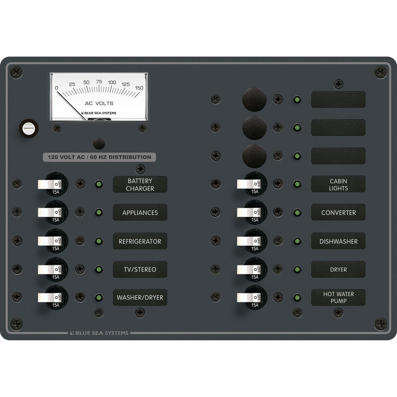 Blue Sea Systems 120V AC 13 Position Panel image number 1
