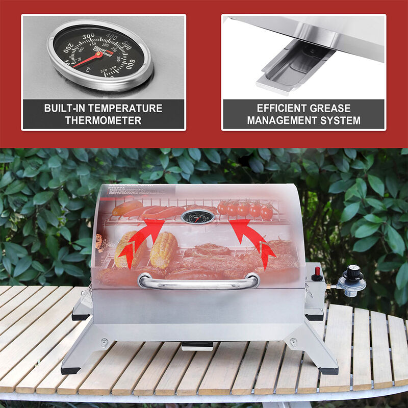 Royal Gourmet Stainless Steel Portable Grill image number 4