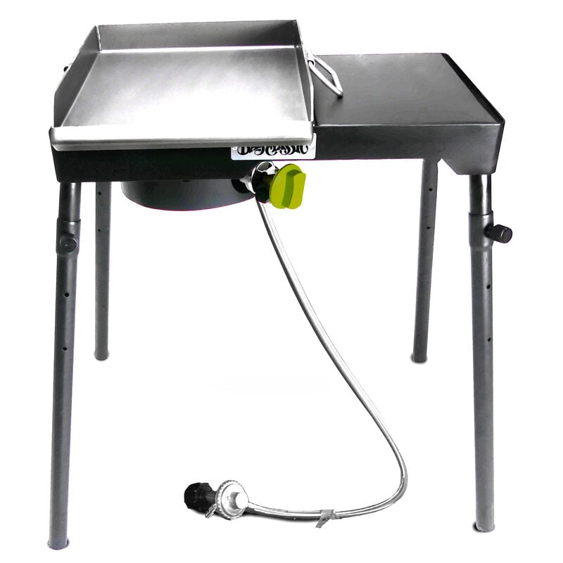 Bayou Classic Single Patio Camp Stove w/Side Shelf and Griddle image number 1