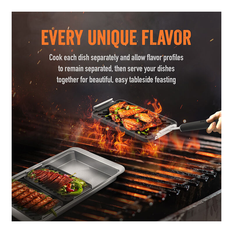 Yukon Glory Sear 'N Serve 5-Piece Cast Iron Grill Pan Set image number 4