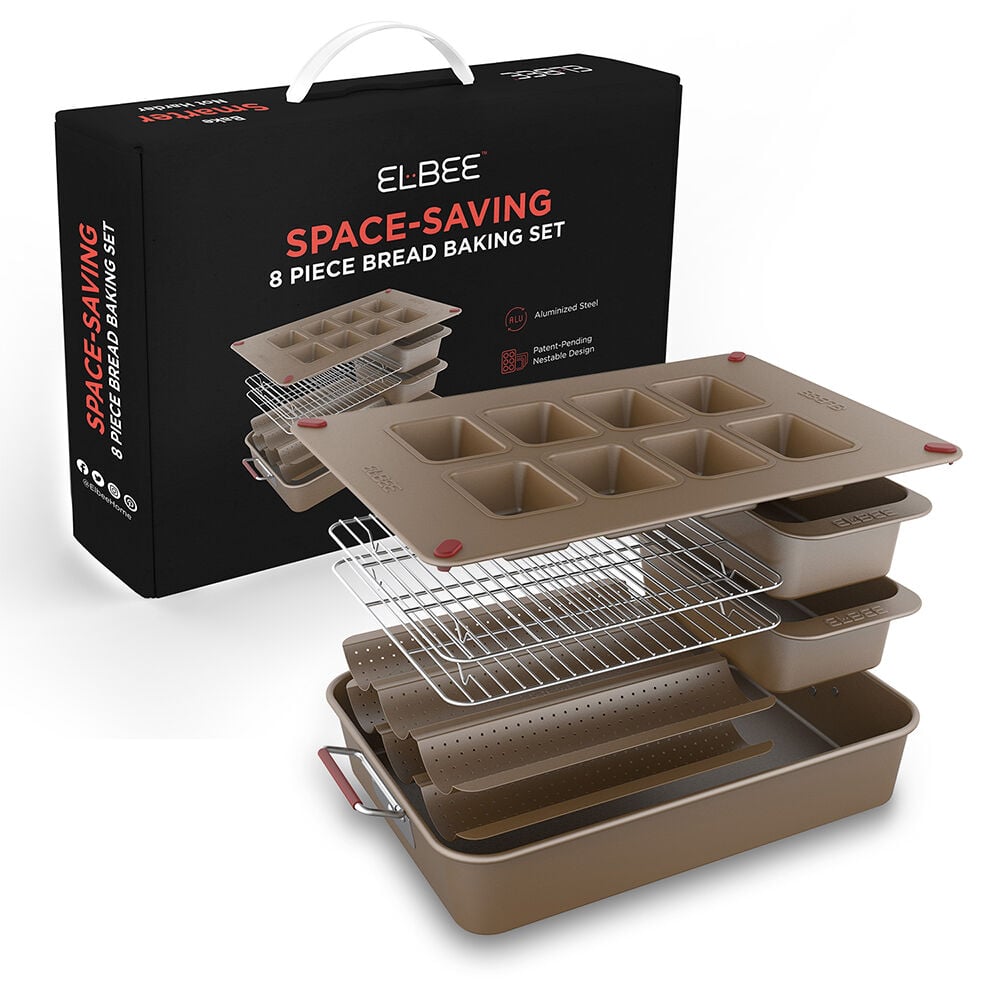 Elbee Home Nonstick Bread Baking Pan - Thumbnail 2