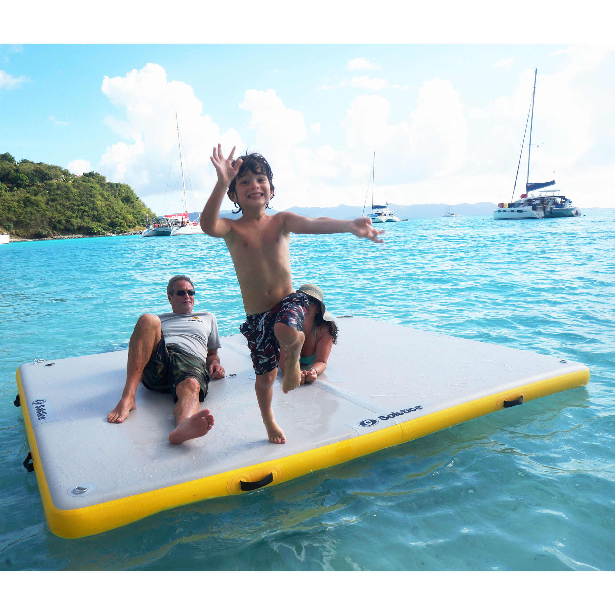 Solstice Inflatable Floating Dock, 10' x 8' x 6