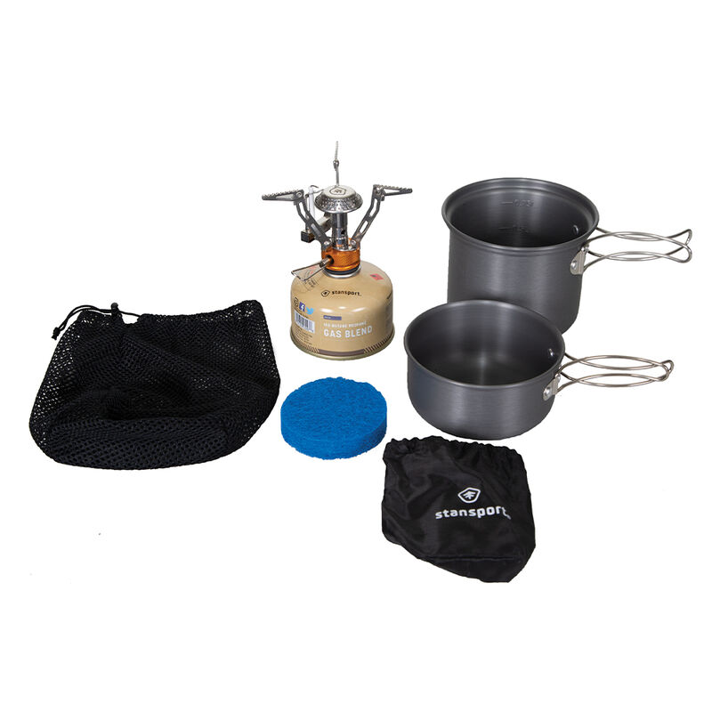 Stansport Backpack Stove with Fuel and Cook Set image number 1