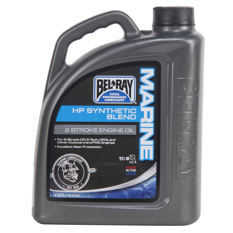 Bel-Ray Marine HP Synthetic Blend 2T Engine Oil, 4 Liters image number 1