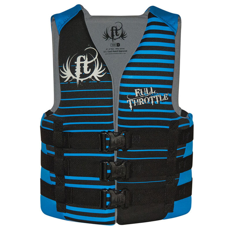 Full Throttle Teen Rapid-Dry Life Vest image number 1