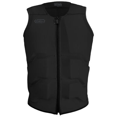 O'Neill Men's Cruzer Front Zip Comp Vest - Black/Black