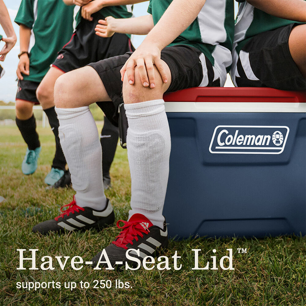 Coleman Classic Series 52-Quart Hard Cooler, Red/White/Blue