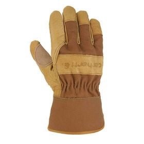 Carhartt Men&rsquo;s Grain-Leather Safety Cuff Work Glove