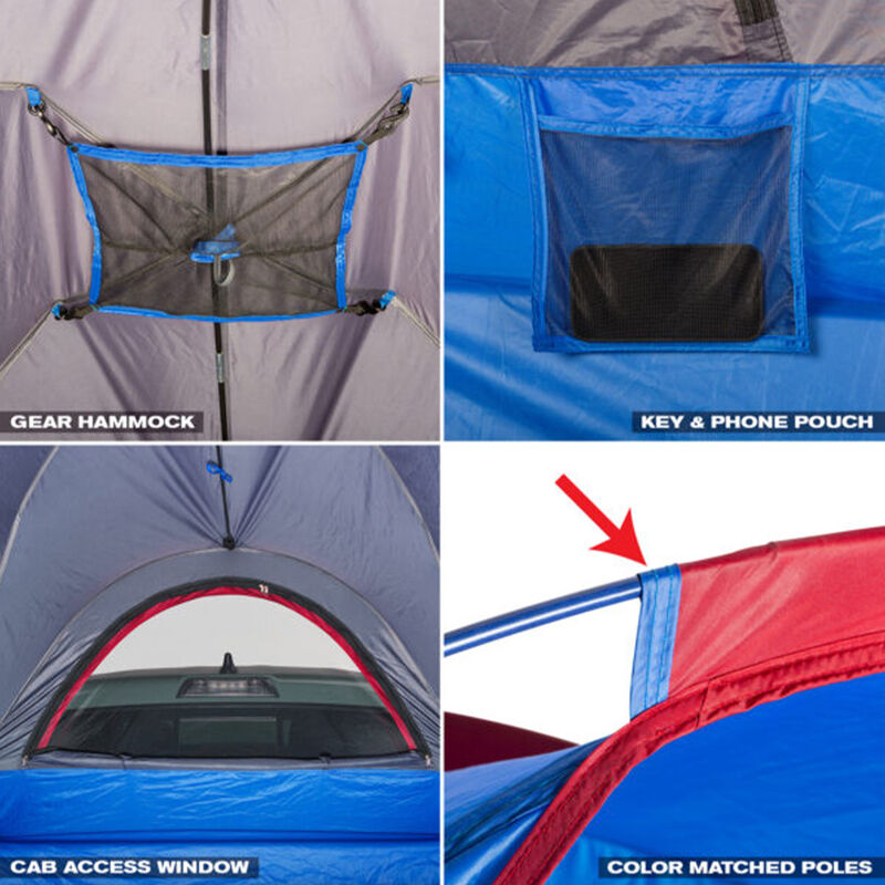 Pittman Outdoors EZ-Up Truck Bed Tent for Full-Size Trucks with 5.5'-5.8' Beds image number 8