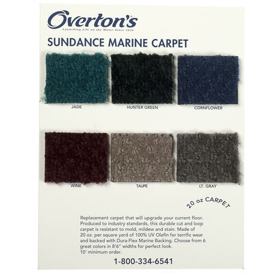 Overton's Sundance 20-oz. Carpet Sample Swatch Card