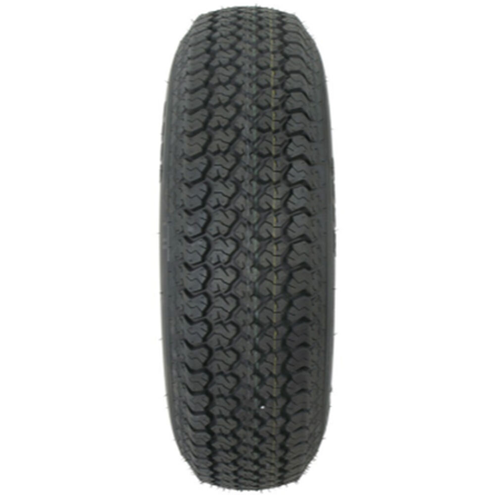 Trail America 225/75 x 15 Bias Trailer Tire, 5Lug Spoke White Rim