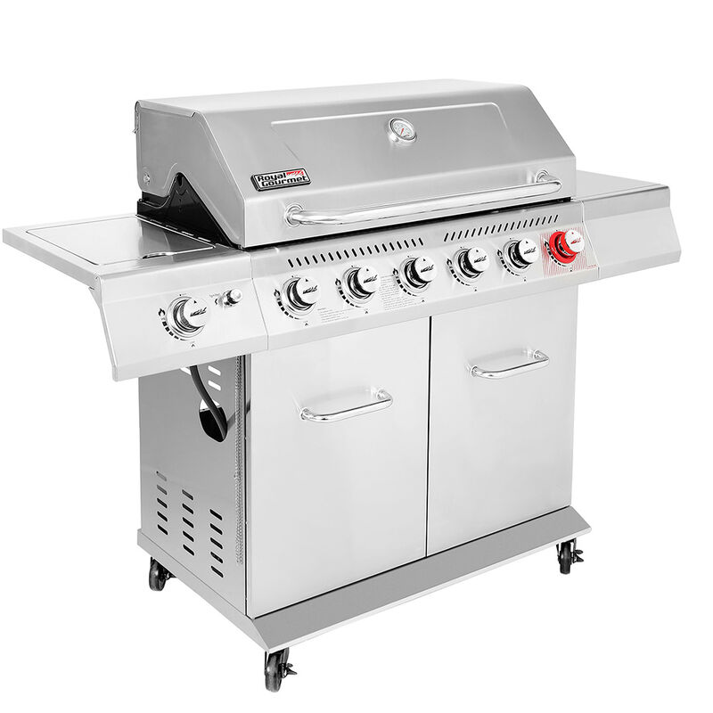 Royal Gourmet GA Series 6-Burner Gas Grill with Sear Burner and Side Burner image number 7