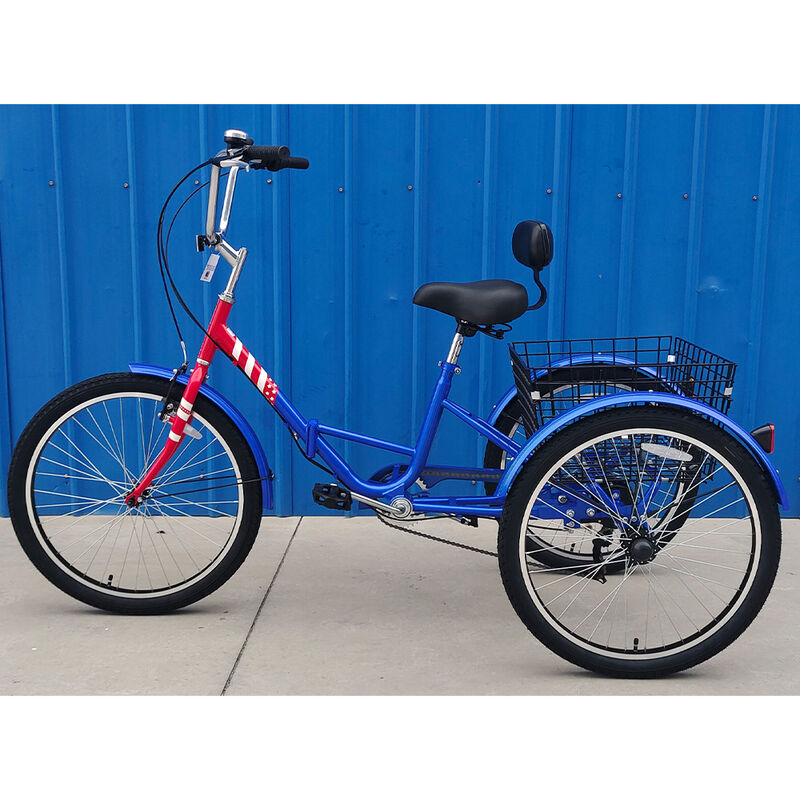 StowAway Adult 7-Speed Folding Tricycle w/ Rear Basket image number 3