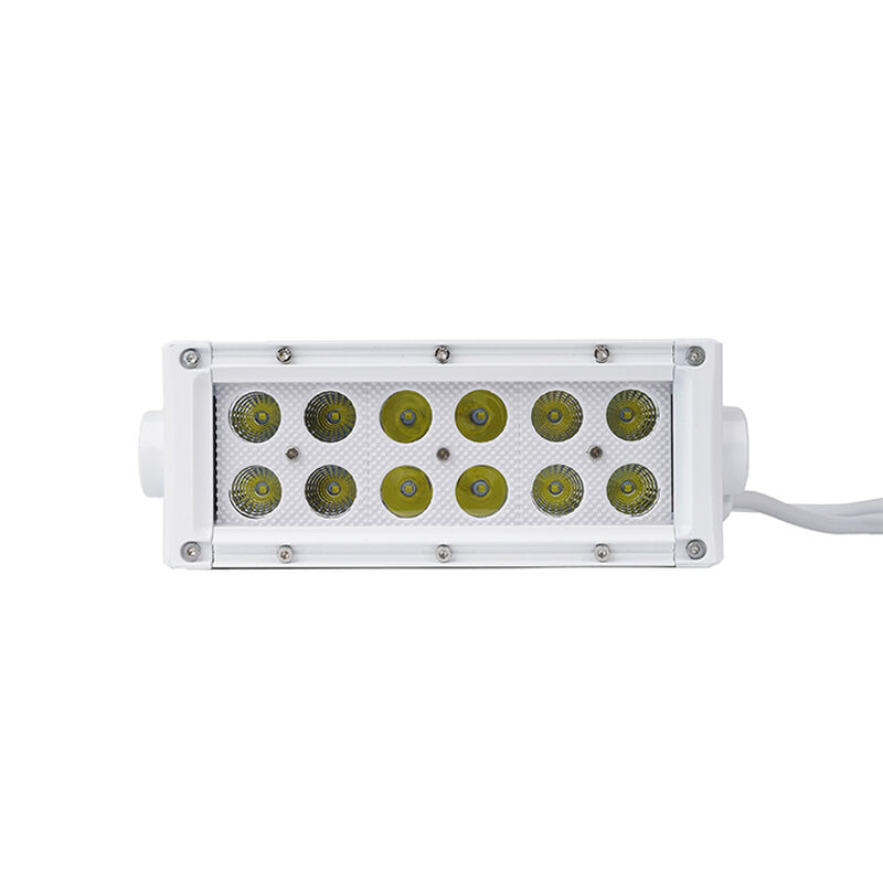 New - 6.5inch Marine Grade Dual Row Straight Light Bar with 36-Watt 12 x 3W High Intensity CREE LEDs image number 3