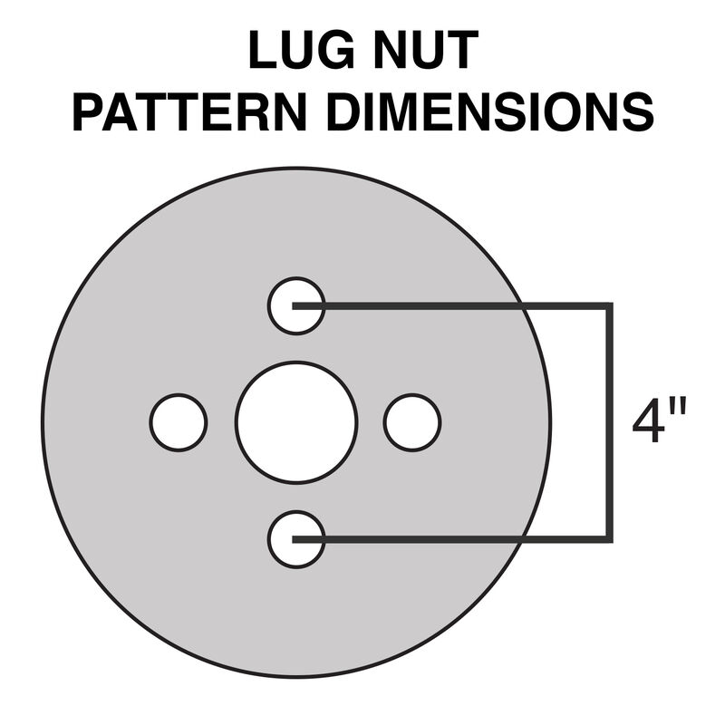 Tredit H188 4.80 x 12 Bias Trailer Tire, 4-Lug Spoke Galvanized Rim image number 2
