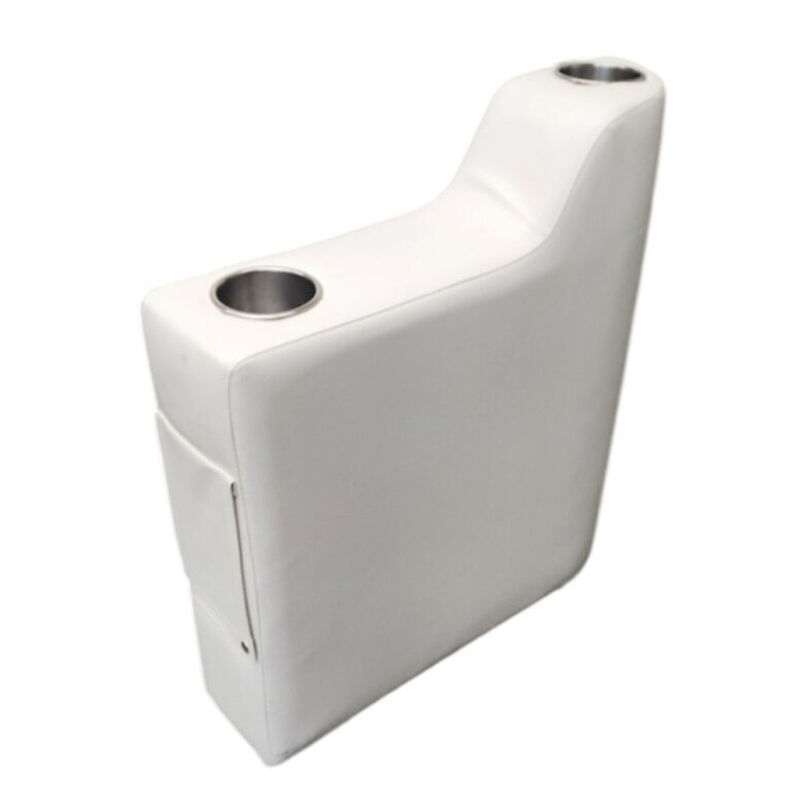 Horizon Manufacturing Premium Series Left Hand Pontoon Armrest -  White image number 1