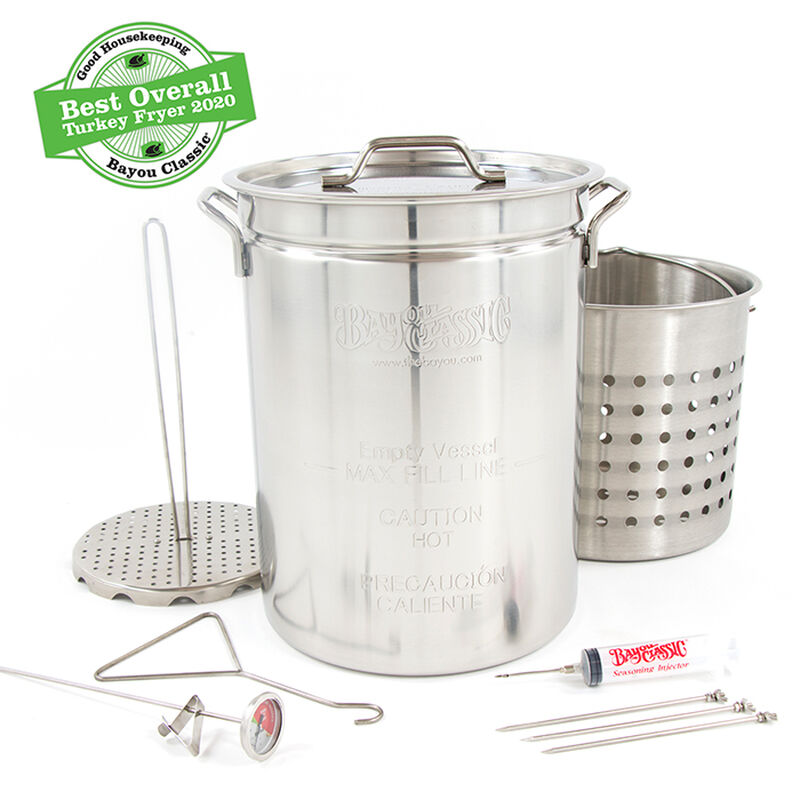 Bayou Classic&reg; Stainless Turkey Fryer w/ Basket image number 1