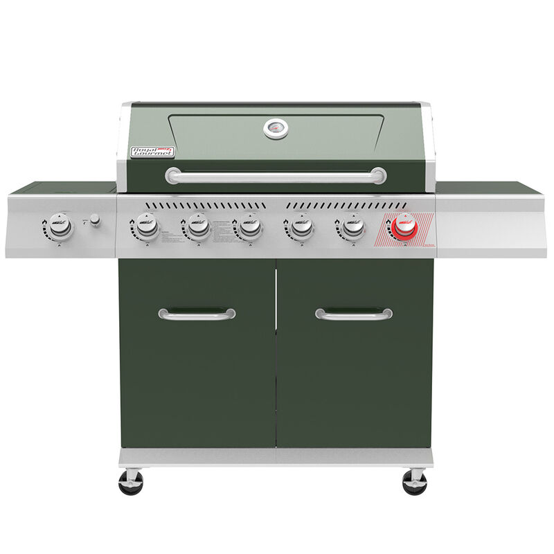 Royal Gourmet 6-Burner Propane Gas Grill with Side Burner and Sear Burner image number 2