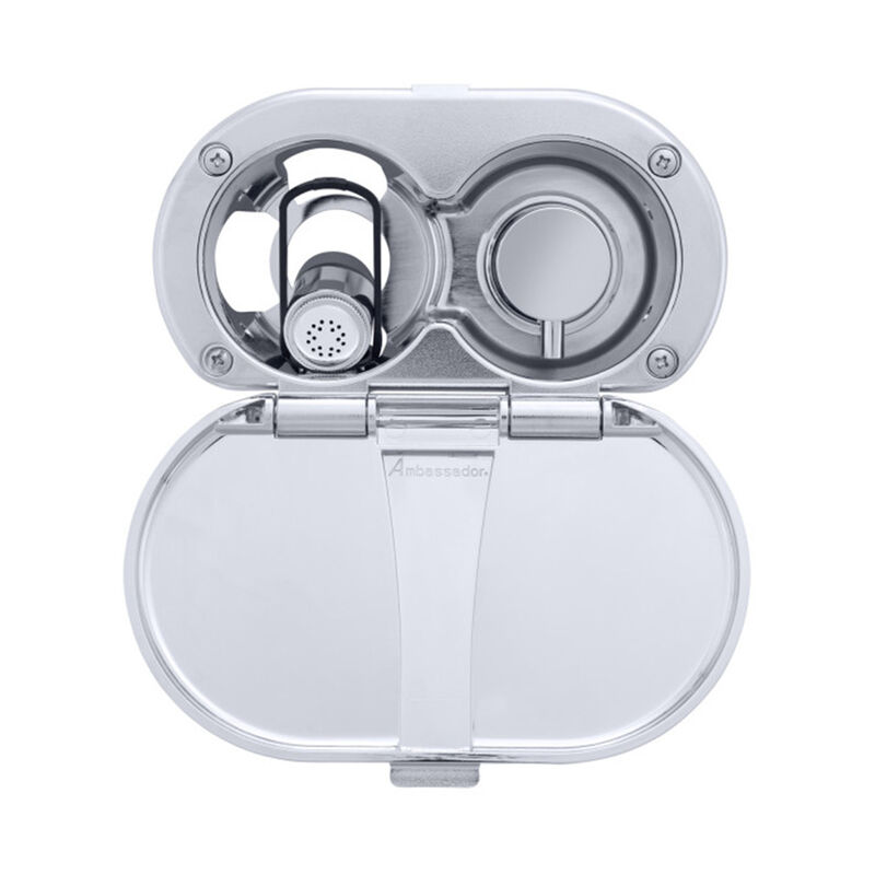 Ambassador Marine Aidack Transom Shower, Hot/Cold, Hammer-Head Sprayer, Chrome/Black image number 4