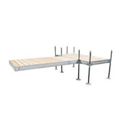 Tommy Docks 12' T-Style Aluminum Frame With Cedar Decking Complete Dock Package