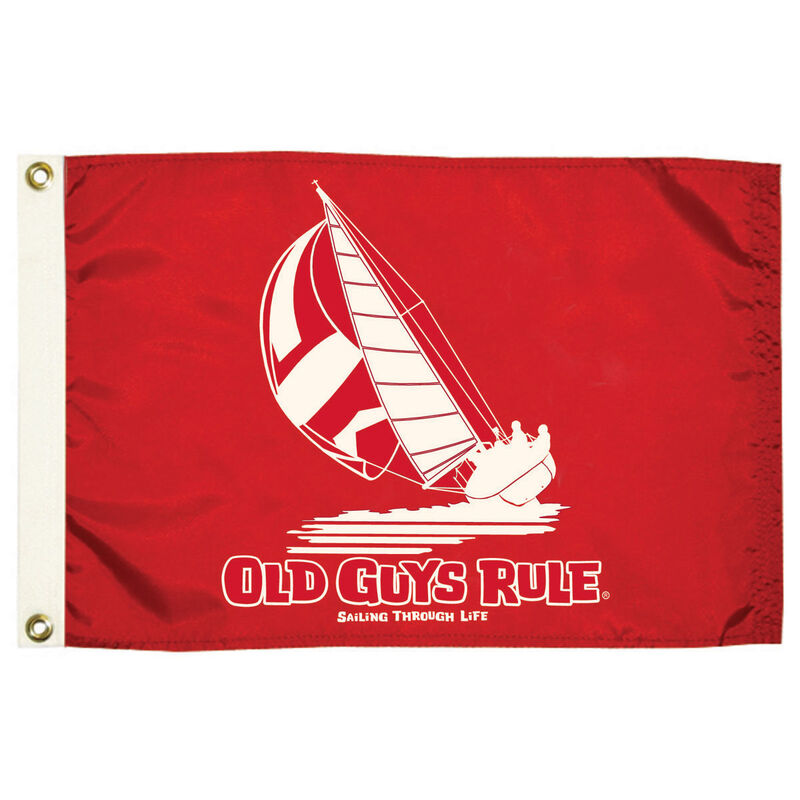 Old Guys Rule Flag, Sailing Thru Life image number 1