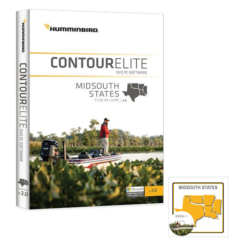 Humminbird Contour Elite Software, Mid-South States image number 1
