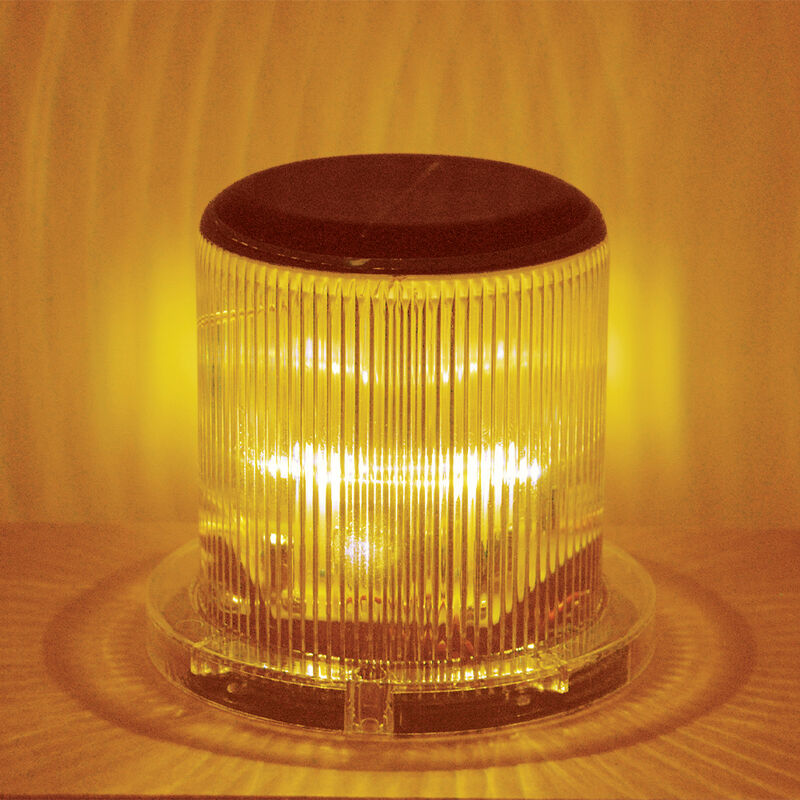 LED Solar Warning Light Amber image number 1