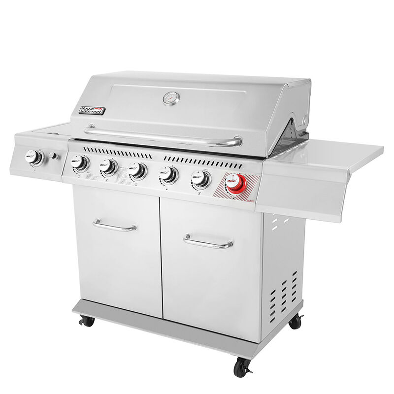 Royal Gourmet GA Series 6-Burner Gas Grill with Sear Burner and Side Burner image number 10