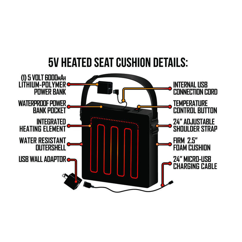 Temp360 5V Heated Seat Cushion image number 4