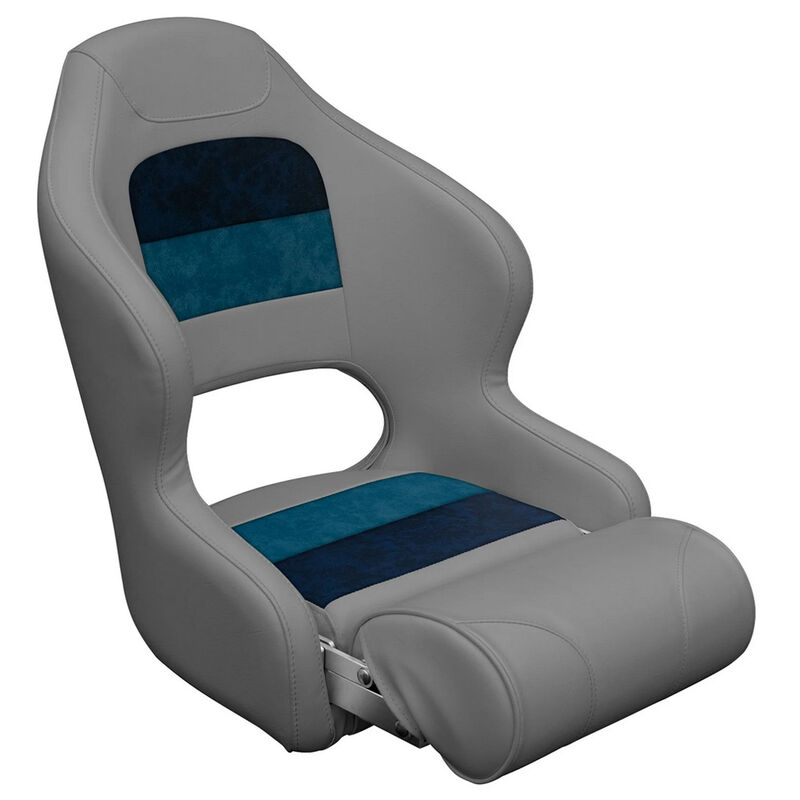 Wise Deluxe Series Pontoon Bucket Seat with Flip-Up Bolster image number 1