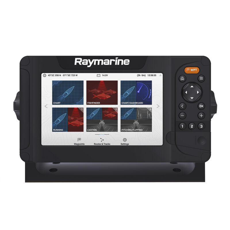 Raymarine Element 7 HV GPS Fishfinder w/Navionics Nav+ US & Canada Charts, no transducer image number 2