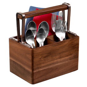 Honey Can Do Acacia Kitchen Utensil Holder