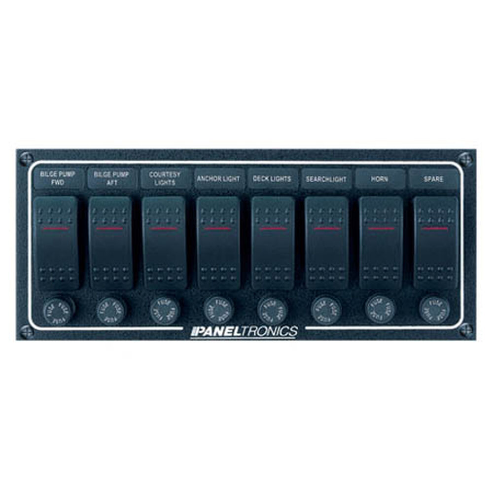 Paneltronics Waterproof Contura Switch Panel - 8-Switch Horizontal ...