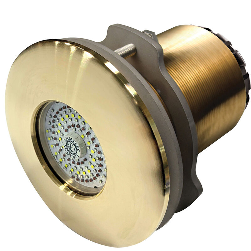 Lumitec SeaBlaze Typhoon Underwater Light - Bronze Thru-Hull LED Light - Spectrum RGBW - Flush Mount
