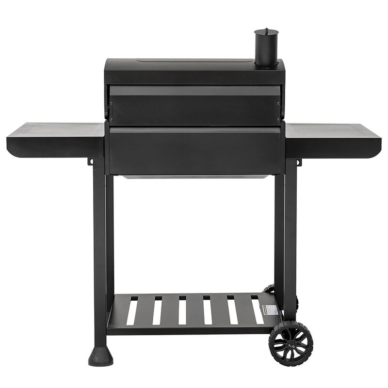 Royal Gourmet 24" Movable Charcoal Grill w/ Foldable Side Shelves image number 8