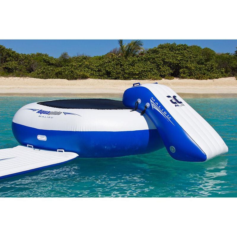 Aquaglide Malibu Aquapark With Bouncer, Slide, And Walkway image number 4