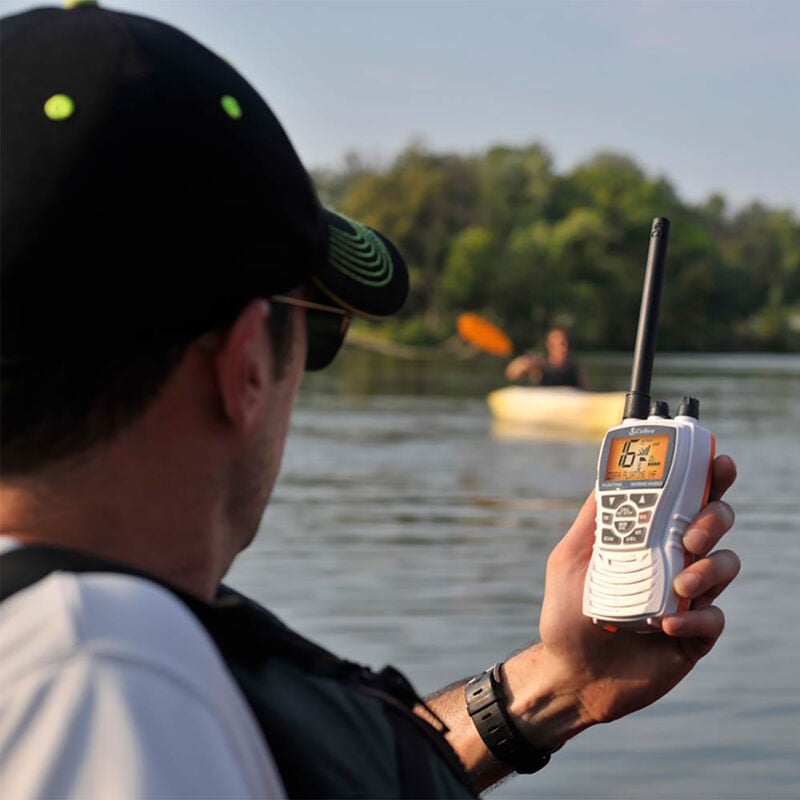 Cobra MR HH350 FLT Floating Handheld VHF Radio, White image number 3
