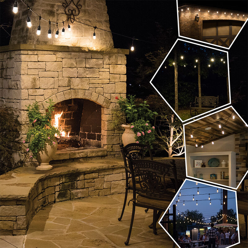 Enbrighten Classic LED Cafe String Lights, 24' image number 7