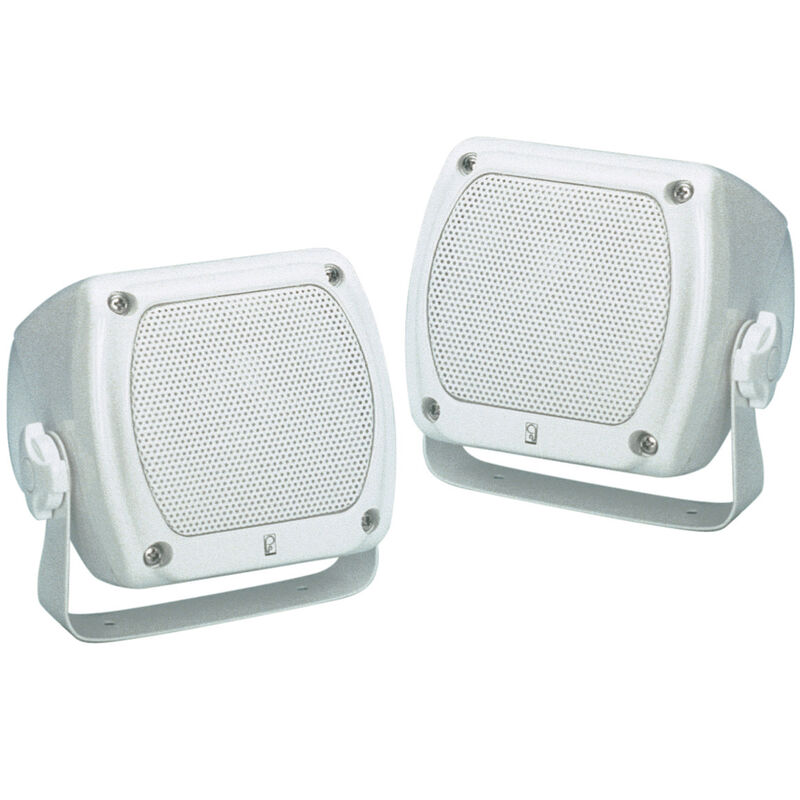 Poly-Planar MA840 Sub-Compact 3" Dual Cone Box Speakers, Pair image number 1